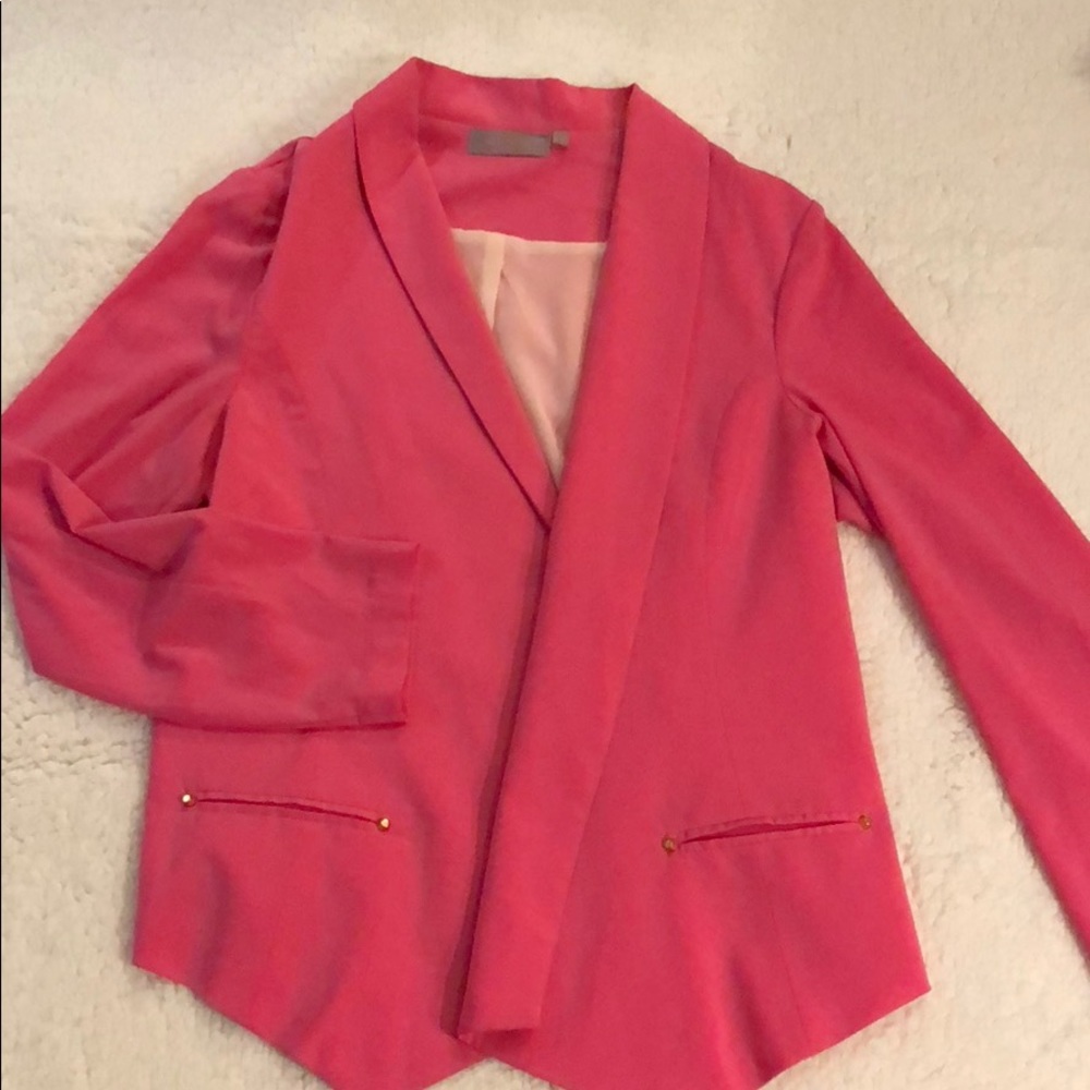 Hot pink size Medium unstructured blazer